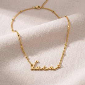 Namenskette Lucas | 18 Karat Gold, Silber & Vermeil | Sofort versandfertig