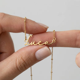 Namenskette Lucas | 18 Karat Gold, Silber & Vermeil | Sofort versandfertig