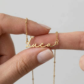 Namenskette Lucas | 18 Karat Gold, Silber & Vermeil | Sofort versandfertig
