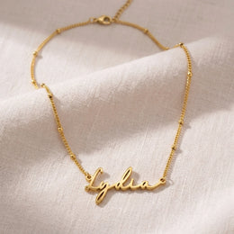 Colar com o nome Lydia | Ouro 18k, Prata e Vermeil | Pronto para envio