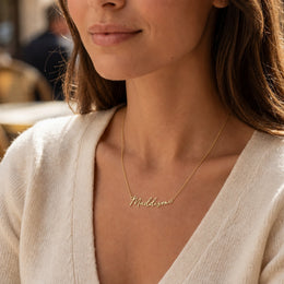Colar com o nome Maddison | Ouro 18k, Prata e Vermeil | Pronto para envio