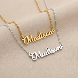 Collana con nome Madison | Oro 18 carati, argento e vermeil | Pronta per la spedizione