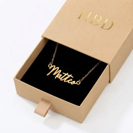 Necklace Matteo Name Necklace HBD: In the box