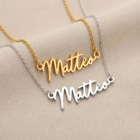 Necklace Matteo Name Necklace HBD: Both finishes