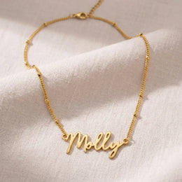 Namenskette „Molly“ | 18 Karat Gold, Silber & Vermeil | Sofort versandfertig