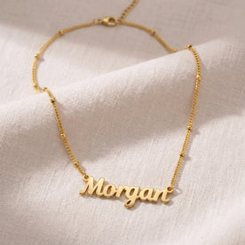 Necklace Morgan Name Necklace HBD: Hero