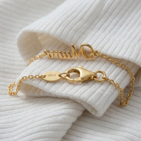 Bracelet Maman en or 18 carats, argent ou vermeil - 3 styles de chaîne