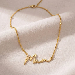 Namenskette für Mama | 18 Karat Gold, Silber & Vermeil | Sofort versandfertig