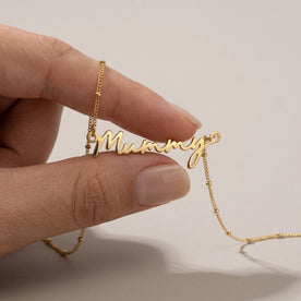 Collier prénom momie | Or 18 carats, argent et vermeil | Prêt à être expédié