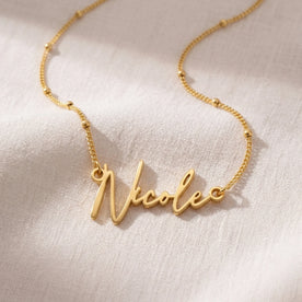 Collier prénom Nicole | Or 18 carats, argent et vermeil | Prêt à être expédié