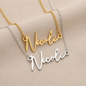 Collier prénom Nicole | Or 18 carats, argent et vermeil | Prêt à être expédié