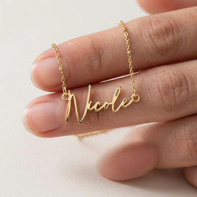Collier prénom Nicole | Or 18 carats, argent et vermeil | Prêt à être expédié