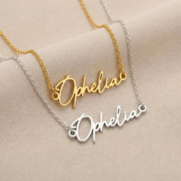 Collar con el nombre Ophelia | Oro de 18 quilates, plata y vermeil | Listo para enviar