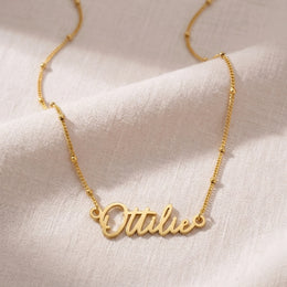 Collar con el nombre Ottilie | Oro de 18 quilates, plata y vermeil | Listo para enviar