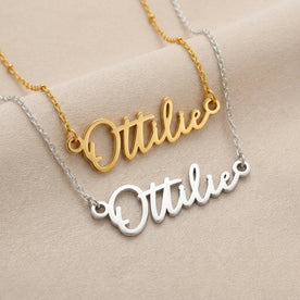Collar con el nombre Ottilie | Oro de 18 quilates, plata y vermeil | Listo para enviar