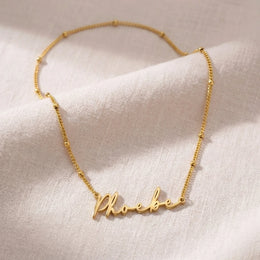 Collana con nome Phoebe | Oro 18 carati, argento e vermeil | Pronta per la spedizione