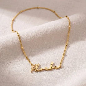 Collana con nome Phoebe | Oro 18 carati, argento e vermeil | Pronta per la spedizione