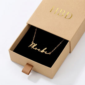 Collana con nome Phoebe | Oro 18 carati, argento e vermeil | Pronta per la spedizione