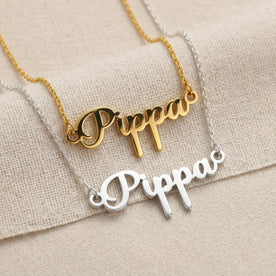 Necklace Pippa Name Necklace HBD: Both finishes