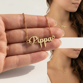 Necklace Pippa Name Necklace HBD: Held, for scale
