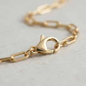 Plain Paperclip Necklace — Clasp Detail