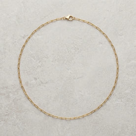 Plain Paperclip Necklace — Classic Flatlay