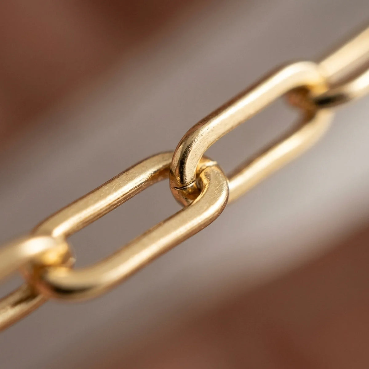 Plain Paperclip Necklace — Link Close-Up