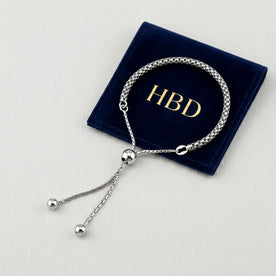 Popcorn Slider Bracelet — Bracelet with Pouch