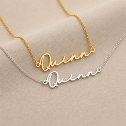 Collana con nome Quinn | Oro 18 carati, argento e vermeil | Pronta per la spedizione