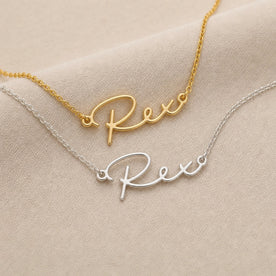 Colar com o nome Rex | Ouro 18k, Prata e Vermeil | Pronto para envio
