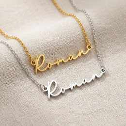 Kalung Nama Roman