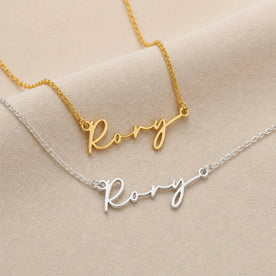 Necklace Rory Name Necklace HBD: Both finishes