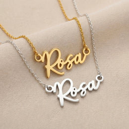Namenskette „Rosa“ | 18 Karat Gold, Silber & Vermeil | Sofort versandfertig