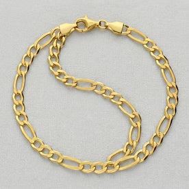 Bracelet à maillons ronds et ovales