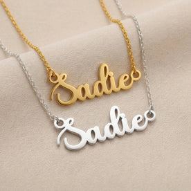 Naamketting Sadie | 18-karaats goud, zilver en verguld | Direct leverbaar