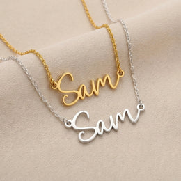 Naamketting Sam | 18 karaats goud, zilver en verguld | Direct leverbaar