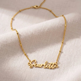 Namenskette Scarlett | 18 Karat Gold, Silber & Vermeil | Sofort versandfertig