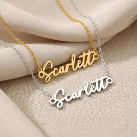 Namenskette Scarlett | 18 Karat Gold, Silber & Vermeil | Sofort versandfertig