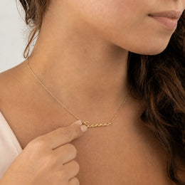 Namenskette „Sienna“ | 18 Karat Gold, Silber & Vermeil | Sofort versandfertig