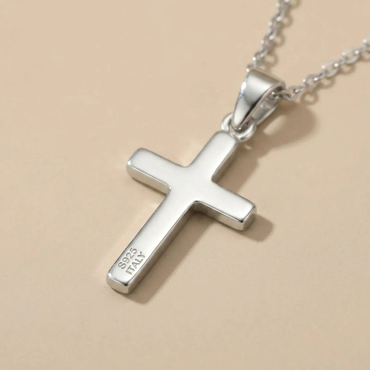 Cross on Bale Pendant — Back of Pendant