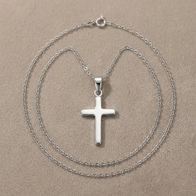 Cross on Bale Pendant — Overhead Hero Shot