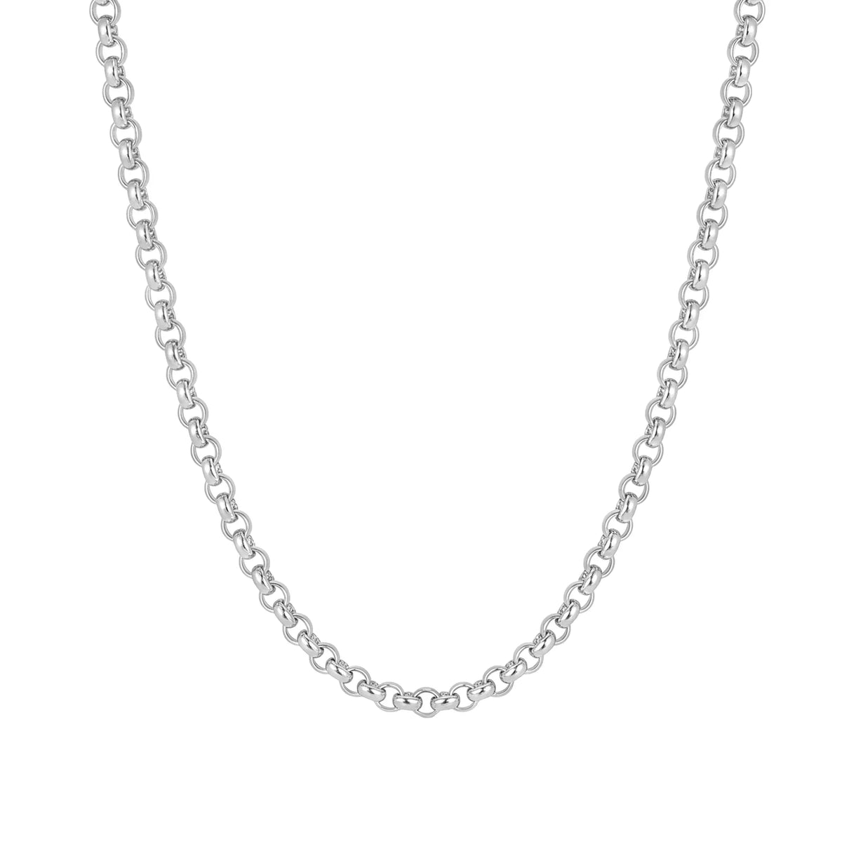 Collar Belcher de cadena en oro de 18 quilates o plata – Largos de 14" a 20"