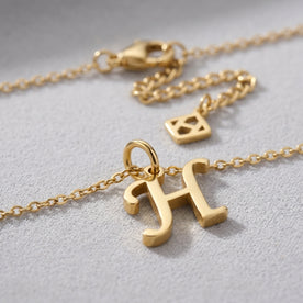 Collar con inicial personalizada | Oro, plata y vermeil | HBD