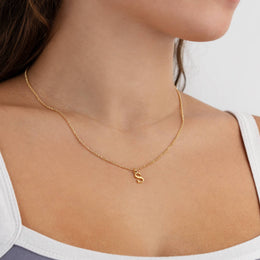 Collar con inicial personalizada | Oro, plata y vermeil | HBD