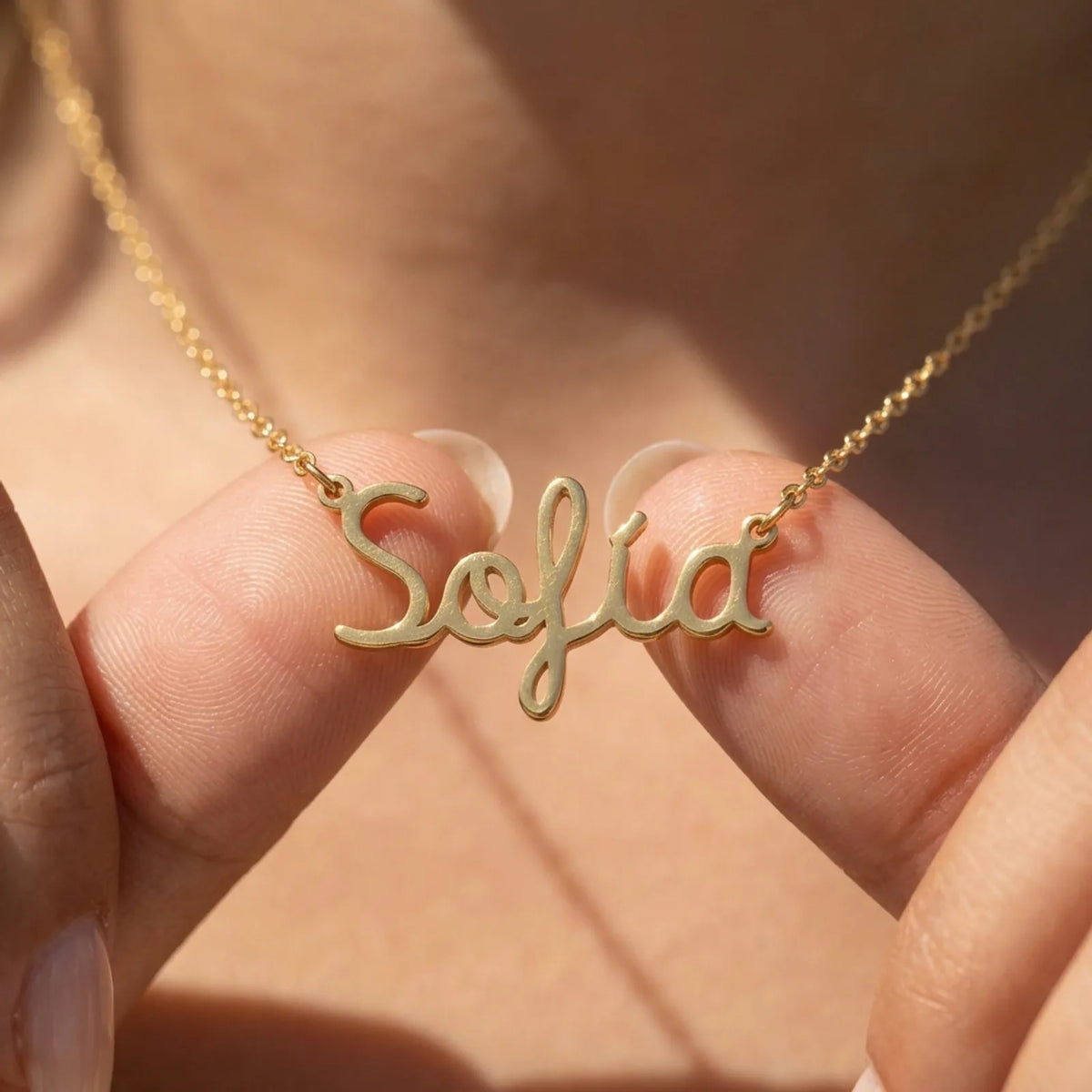 Colier cu nume spaniol - Bijuterii personalizate cu nume | Colier cu nume