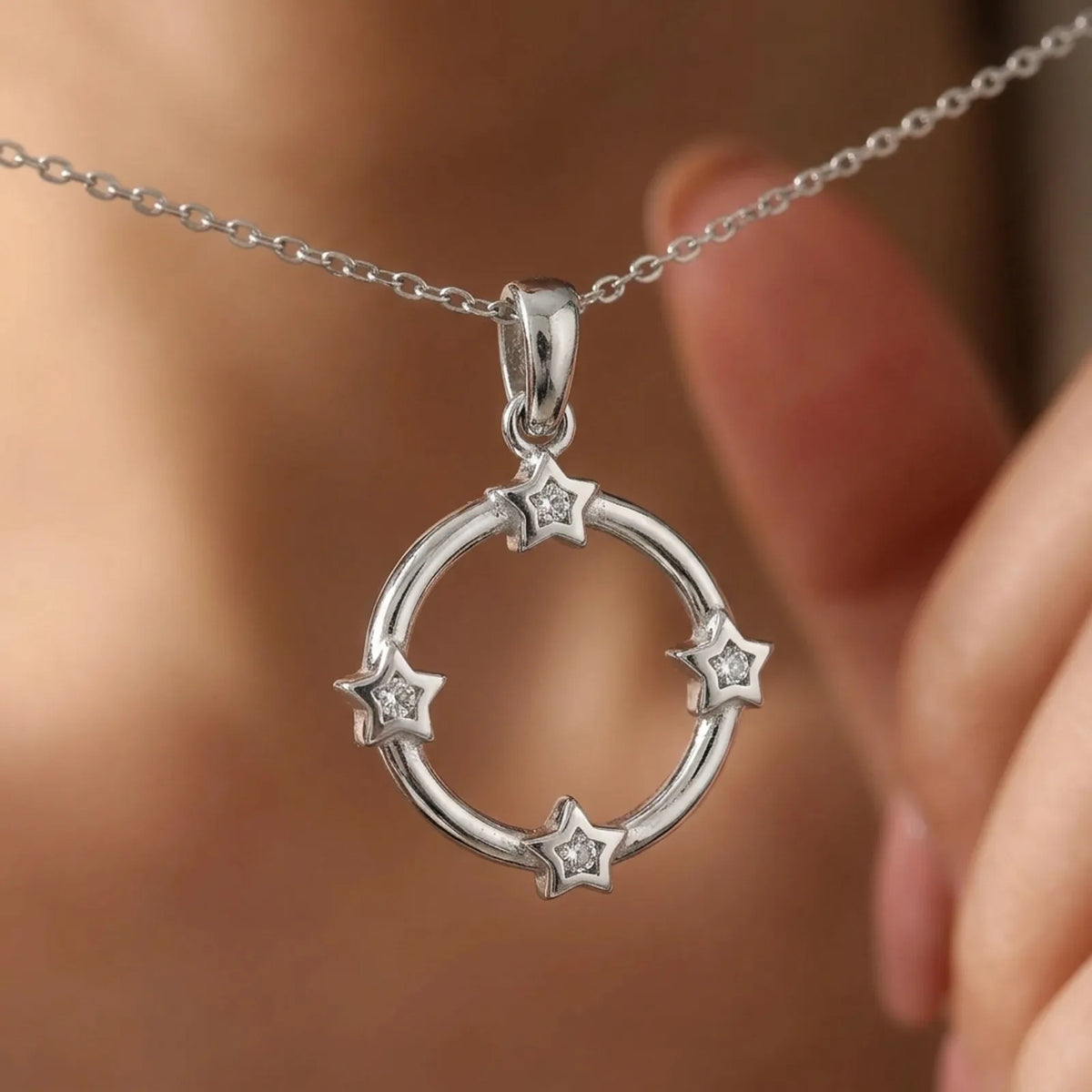 Pendentif Cercle d'Étoiles