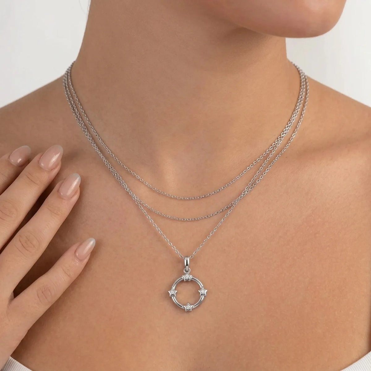 Pendentif Cercle d'Étoiles