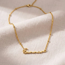 Namenskette für den Sommer | 18 Karat Gold, Silber & Vermeil | Sofort versandfertig