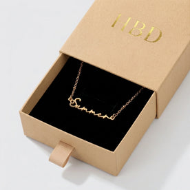 Namenskette für den Sommer | 18 Karat Gold, Silber & Vermeil | Sofort versandfertig