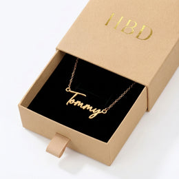 Tommy Name Necklace | 18ct Gold, Silver & Vermeil | Ready to Ship